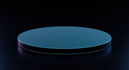 A smooth, circular substrate blank used for semiconductor manufacturing and advanced material diffusion processes in the laboratory, smooth, circuit, polished