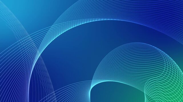 Minimalist flowing lines wave abstract background animation