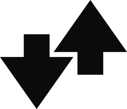 Up and down arrows symbol
