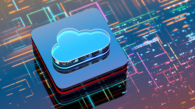 cloud computing. Digital security concept. internet data	