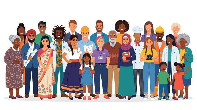 Diverse Group of People Together.