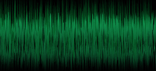 Abstract Green Audio Waveform Background
