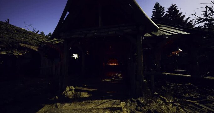 Photographer captures weathered porch with lush greenery, Bright sunlight highlights worn structure of old porch surrounded by thick foliage