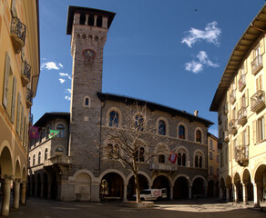 Naklejka premium The Civic Palace in Bellinzona, Ticino
