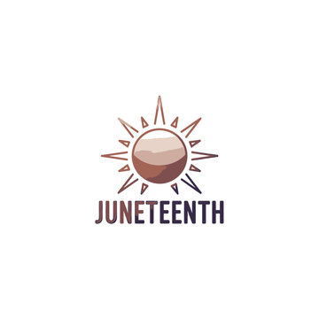 Juneteenth Celebration Symbol Design vector illustration