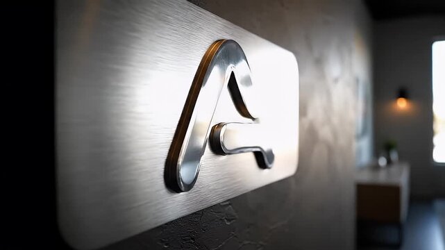 Adobe company logo on wall.