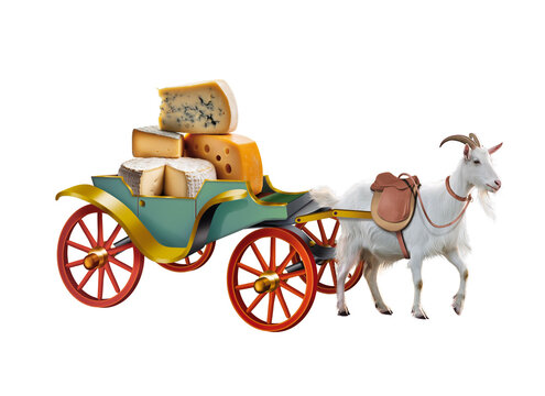 fromage, cr&egrave;me, cal&egrave;che, ch&egrave;vre, mill&eacute;sime, march&eacute;, transport, antique, carrosse, carriole