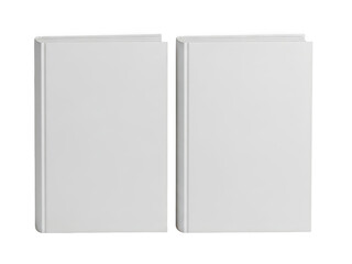 Two white rectangular objects side by side on a plain white background isolated on transparent background. Png