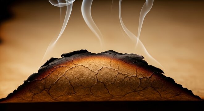 Volcano Erupting with Smoke and Ash.