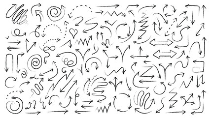 Fototapeta premium Seamless black vector pattern of hand drawn numbers and alphabet symbols with doodle arrows and icons forming a decorative texture wallpaper design