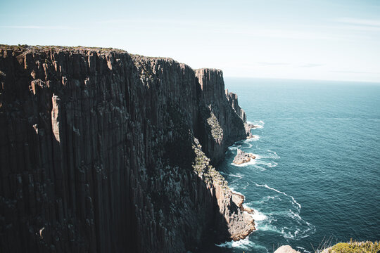 Australia, Cape Raoul is 14km return walk with stunning coastal views, seascapes and towering dolerite cliffs, columns and platforms. It is one of Tasmania's 60 Great Short Walks.