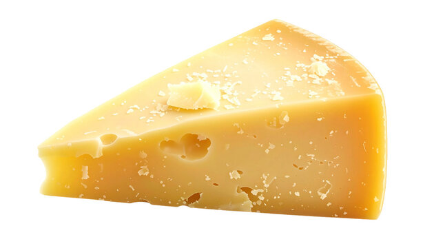 Keil Parmesan-K&auml;se, isoliert auf transparentem Hintergrund im PNG-Format