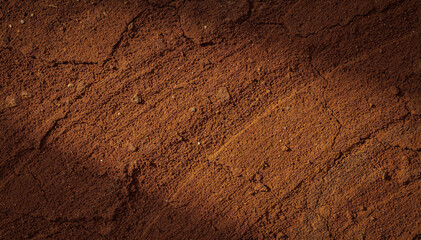 Fototapeta premium Rustic Earth Texture with Subtle Cracks and Varied Light, Evoking Natural Patterns and Resilience, Ideal for Backgrounds and Design Elements