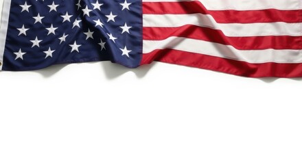 Obraz premium American flag waving in the wind