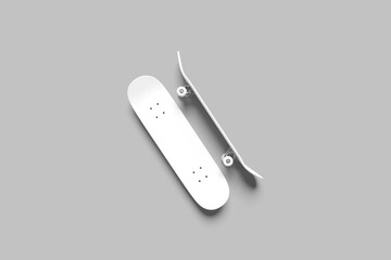 Blank Skateboard Mockup © Graphick Store