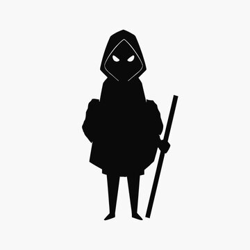 Mysterious Hooded Figure Silhouette