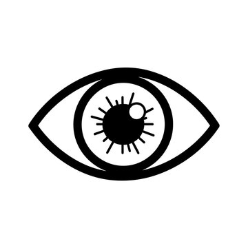 Eye Icon Vector Human Vision Symbol