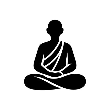 Buddhist Monk Spiritual Robe Icon