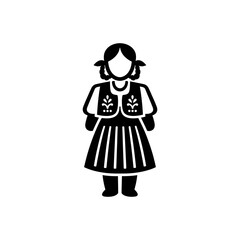 Eastern European Girl Costume Icon