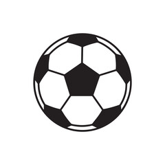 Fototapeta premium Classic Black and White Soccer Ball Icon.