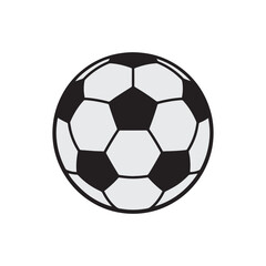 Obraz premium Classic Black and White Soccer Ball Icon.