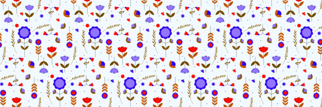 Pattern with simple pretty small flowers, little floral liberty seamless texture background. Spring, summer romantic blossom flower garden seamless pattern for your designs.