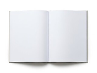 Naklejka premium An open book with blank pages ready to be filled with thoughts and ideas