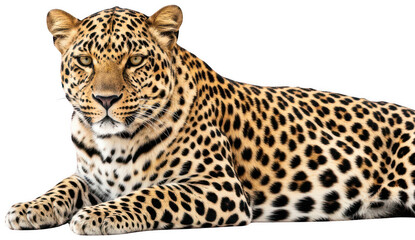 Obraz premium Leopardo Isolated White Background png