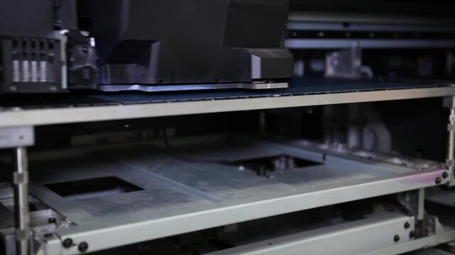 Souvenir printer in progress. The electromechanical pen and souvenir printing machine works by moving the print head