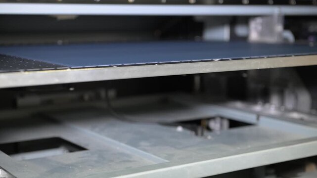 Souvenir printer in progress. The electromechanical pen and souvenir printing machine works by moving the print head