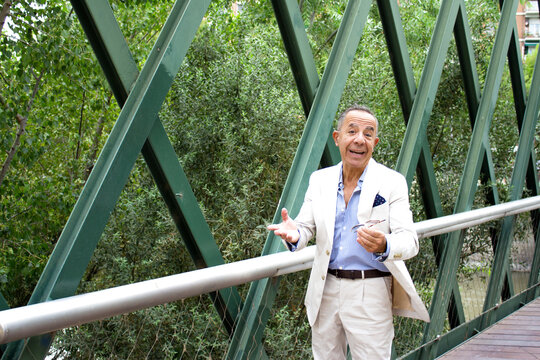 Older man with a youthful and energetic appearance