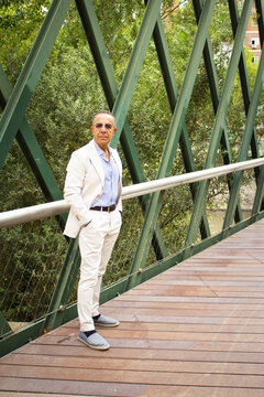 Older man with a youthful and energetic appearance