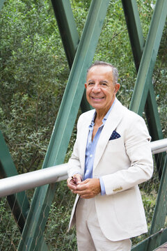 Older man with a youthful and energetic appearance