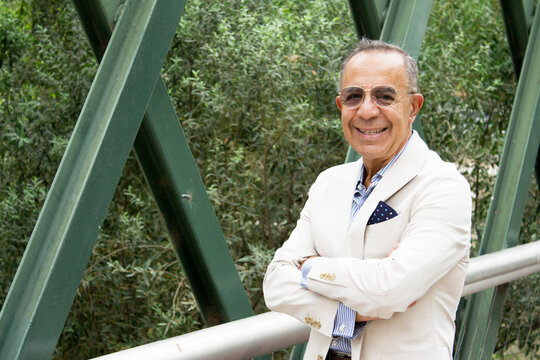 Older man with a youthful and energetic appearance