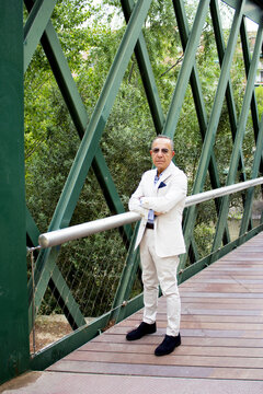 Older man with a youthful and energetic appearance