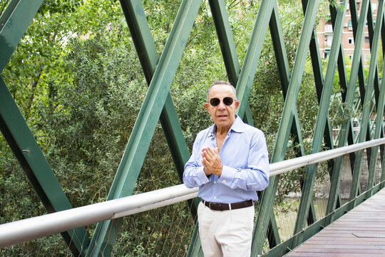 Older man with a youthful and energetic appearance