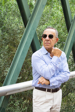 Older man with a youthful and energetic appearance