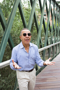 Older man with a youthful and energetic appearance