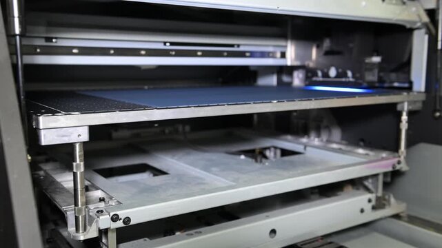 Souvenir printer in progress. The electromechanical pen and souvenir printing machine works by moving the print head