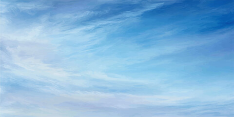 Abstract ethereal azure sky adorned with delicate wisps, evoking a sense of calm and freedom. 