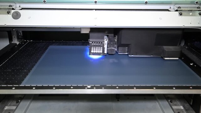 Souvenir printer in progress. The electromechanical pen and souvenir printing machine works by moving the print head