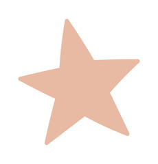 Obraz premium Minimalist bohemian star design element