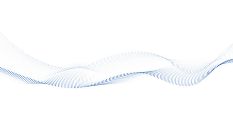 Light blue abstract dotted wave line background with flowing particles and halftone gradient mesh pattern, modern technology soundwave style design for banner, poster and presentation © Ahmad Araf