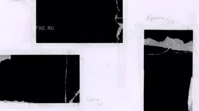 Abstract Black Rectangles on Textured White Background.