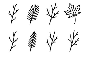 Obraz premium Environment – Tree Twig Icons