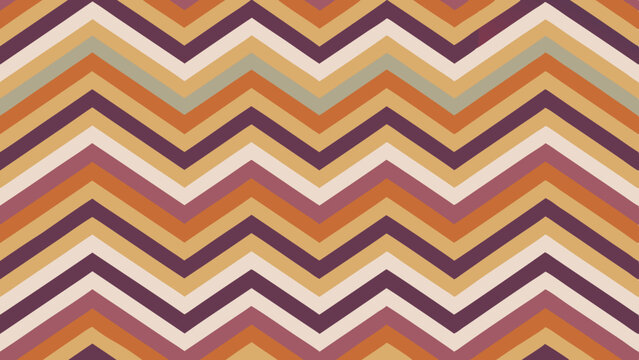Abstract chevron pattern with warm autumn color palette