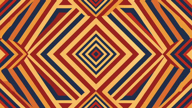 Abstract geometrical pattern background with symmetric diamond shapes