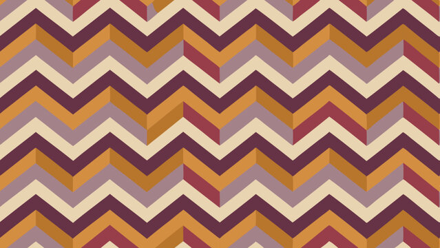Geometric Chevron Pattern Background with Warm Earthy Tones