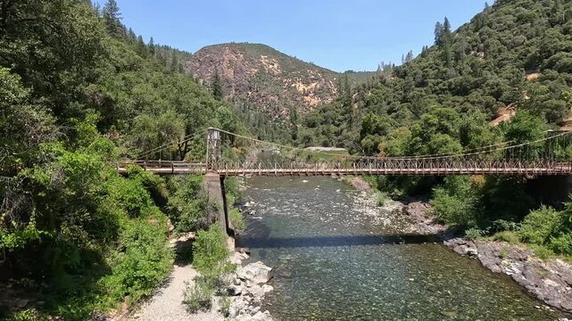 Yankee Jim Bridge, Iowa Hill, California
