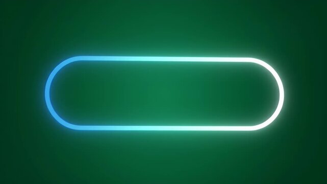 Glowing rounded rectangle shape on a dark green background